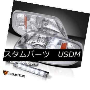 ヘッドライト 97-03 F150 Expedition Chrome SMD R8 1PC Style Headlight+Bumper LED Fog Lamp DRL 97-03 F150遠征クロムSMD R8 1PCスタイルヘッドライト+バンプ er LEDフォグランプDRL 【並行輸入品】 35,250円