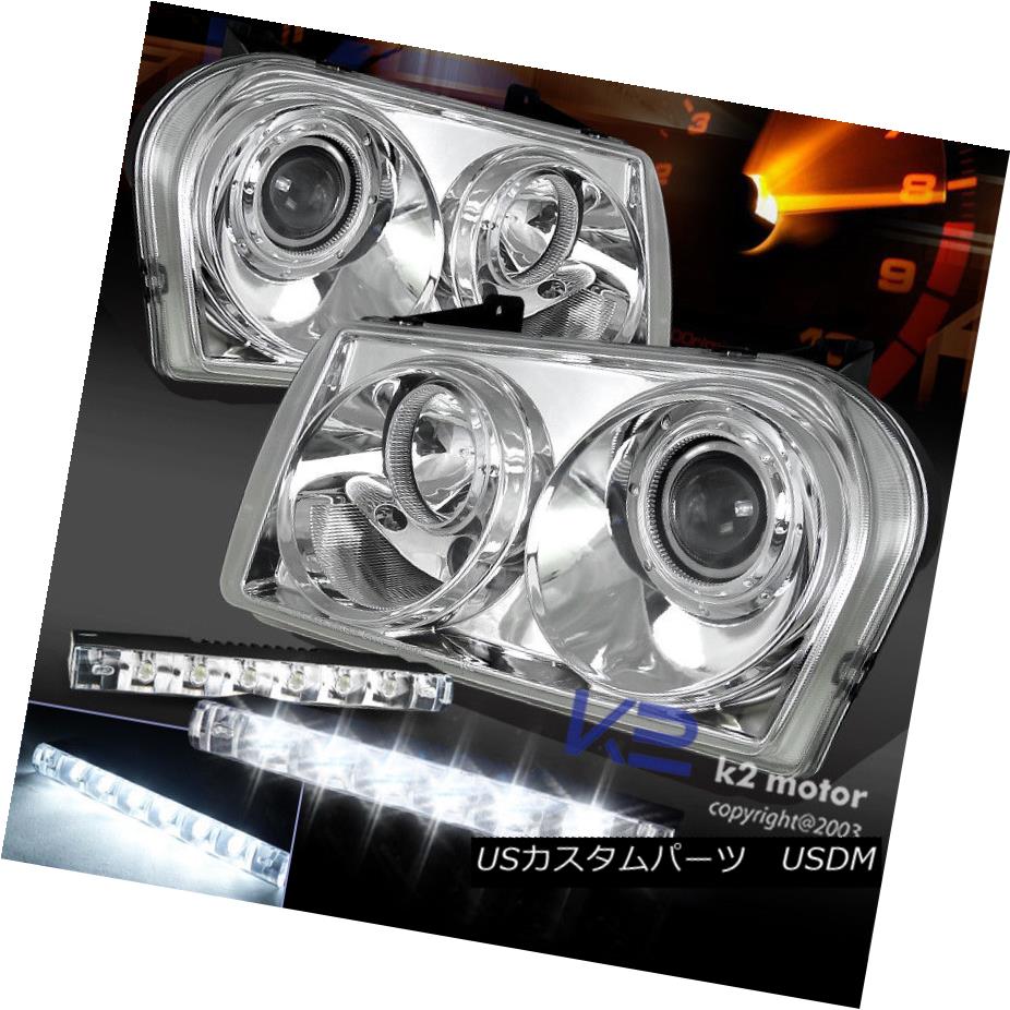 ヘッドライト 05-10 Chrysler 300 Chrome Projector Headlights+Bumper 6-LED Fog Lamp DRL 05-10 Chrysler 300クロームプロジェクターヘッドライト+ Bum 6-LEDフォグランプDRL 【並行輸入品】 41,470円