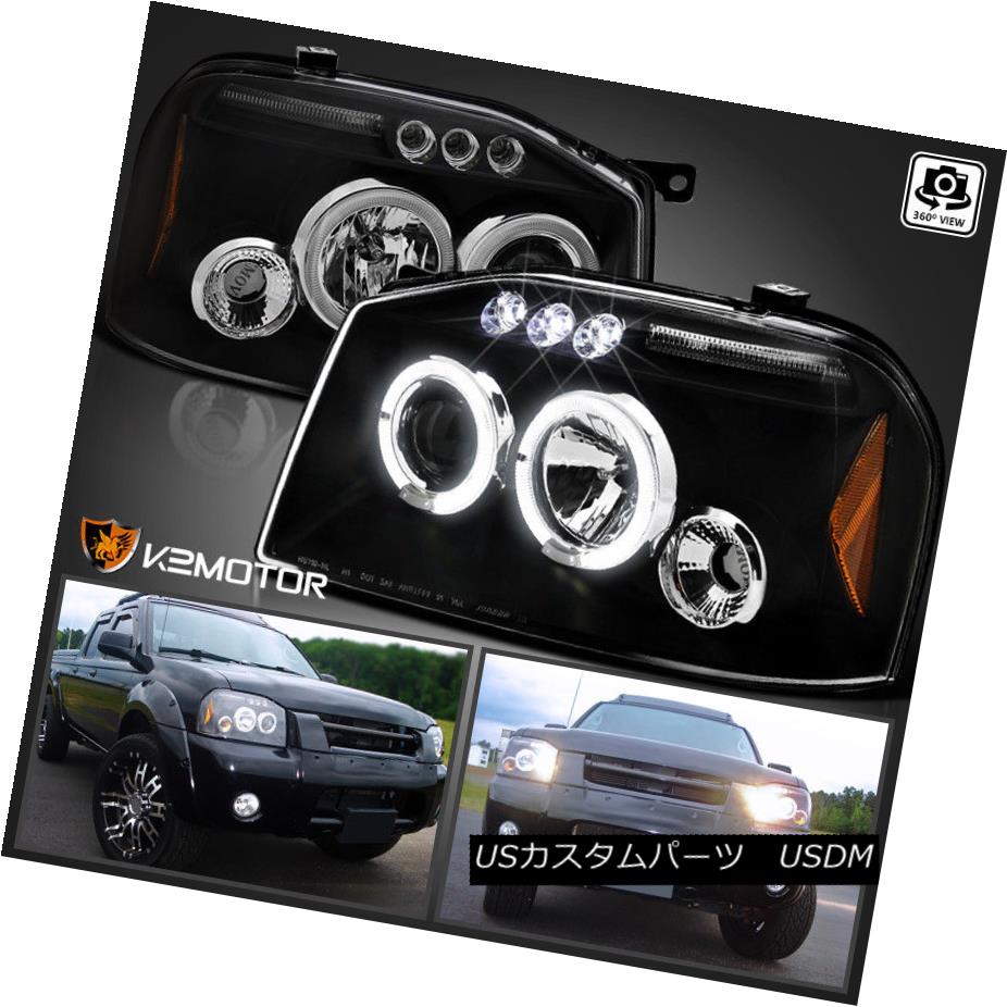 ヘッドライト Projector Headlights Black Set For 2001-2004 Nissan Frontier プロジェクターヘッドライトブラックセット2001-2004日産フロンティア 【並行輸入品】
