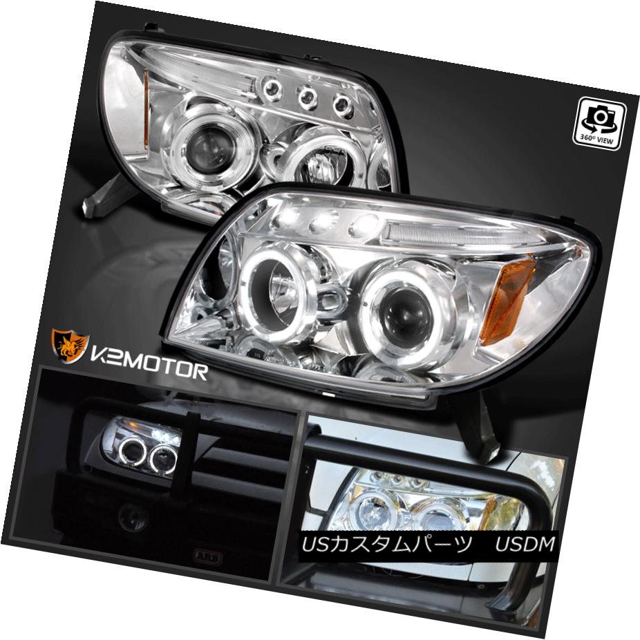 ヘッドライト For 2003-2005 Toyota 4Runner DRL Halo Projector Headlights 2003 - 2005年トヨタ4Runner DRLハロープロジェクターヘッドライト 【並行輸入品】