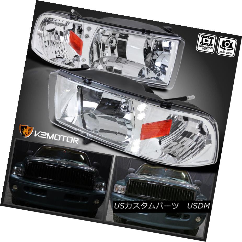 ヘッドライト 1994-2001 Dodge Ram 1500 2500 3500 LED Headlights Head lamps Left+Right 1994-2001 Dodge Ram 1500 2500 3500 LEDヘッドライトヘッドランプ左+右 【並行輸入品】