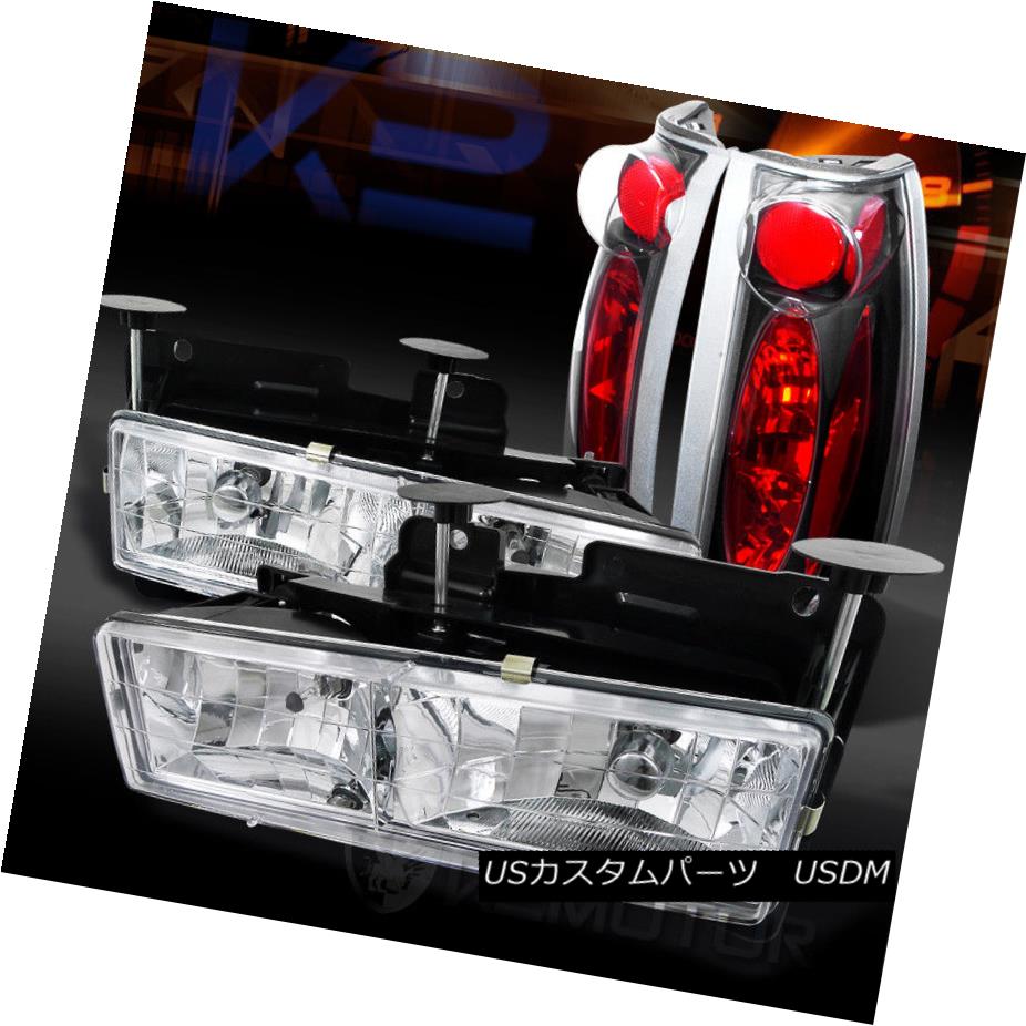 前照灯 98 Chevy Gmc C K C10 Truck Chrome Headlights Black Tail Brake Lamps 98シボレー Gmc C K C10トラッククロームヘッドライト Bla Ckテールブレーキランプ Comotocarviolaohoje Com