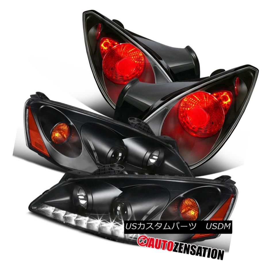 ヘッドライト 06-09 Pontiac G6 2Dr Coupe LED DRL Black Projector Headlights+Black Tail Lamps 06-09ポンティアックG6 2DrクーペLED DRLブラックプロジェクターヘッドライト+ Bla ckテールランプ 【並行輸入品】 57,420円