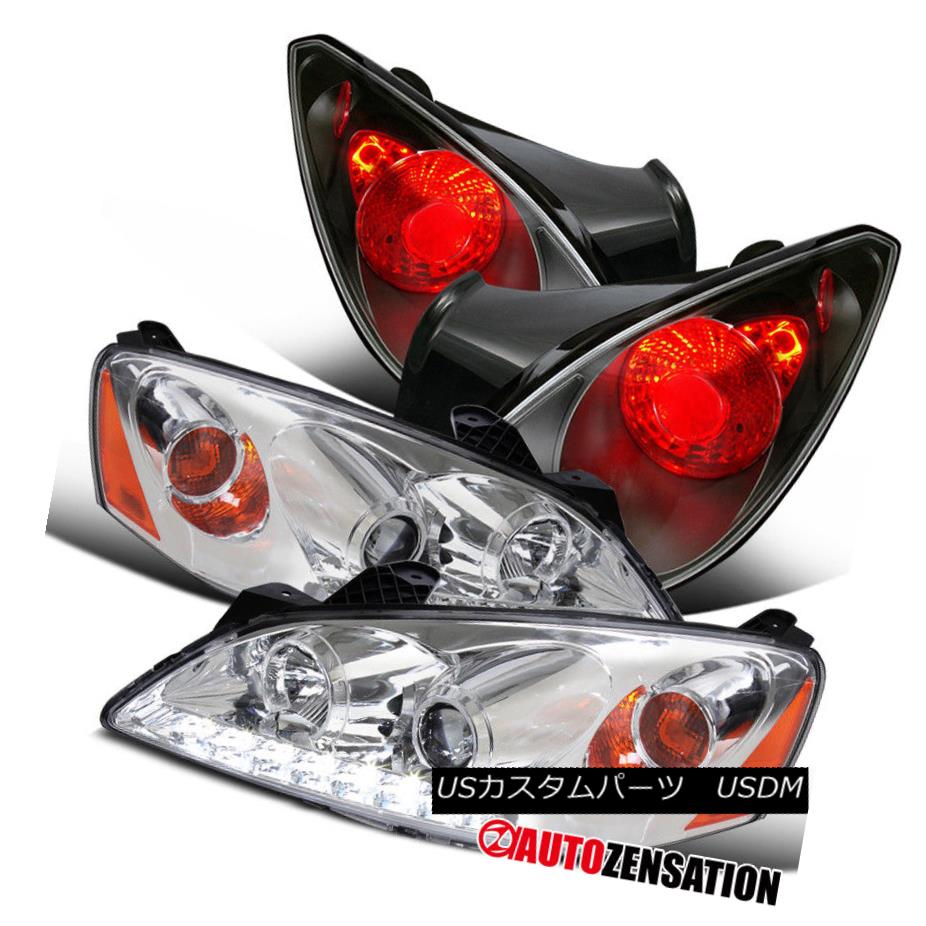 ヘッドライト 06-09 Pontiac G6 2Dr LED Clear Projector Headlights+Black Brake Rear Tail Lamps 06-09ポンティアックG6 2Dr LEDクリアプロジェクターヘッドライト+ Bla ckブレーキリアテールランプ 【並行輸入品】