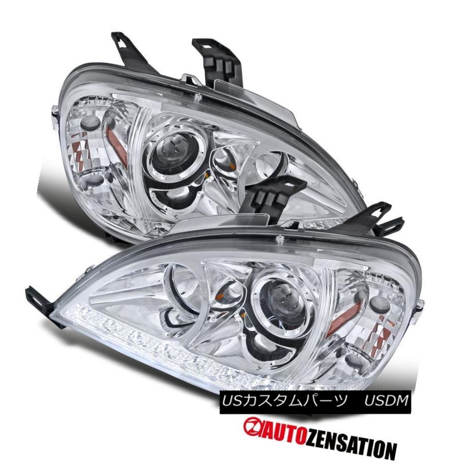 ヘッドライト 2002-2005 Benz W163 ML320 ML350 Ml55 AMG Chrome SMD LED DRL Projector Headlights 2002-2005ベンツW163 ML320 ML350 M155 AMGクロームSMD LED DRLプロジェクターヘッドライト 【並行輸入品】