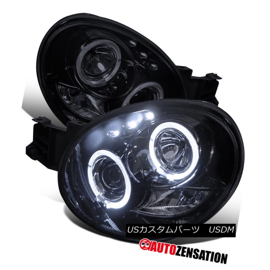 ヘッドライト For 02-03 Subaru Impreza Glossy Black Halo LED DRL Projector Headlights 02-03スバルインプレッサグロッシーブラックハローLED DRLプロジェクターヘッドライト用 【並行輸入品】