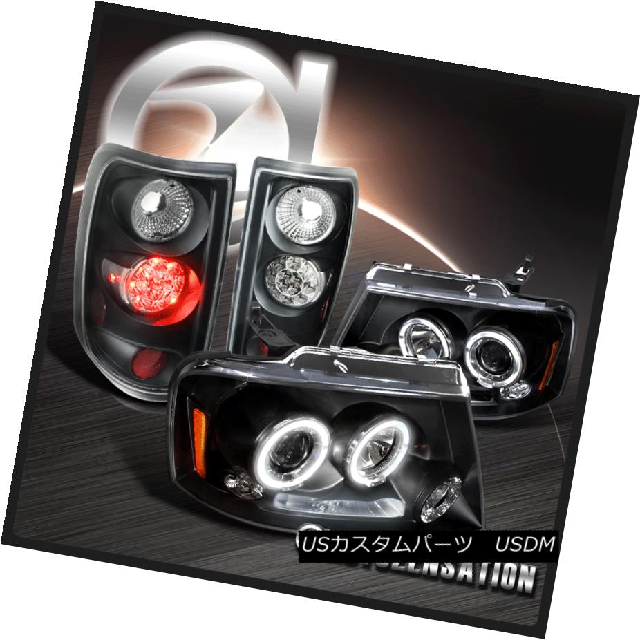 最終値下げ Tail Headlights Led Projector Led Halo Dual Black Stlyeside F150 04 08 ヘッドライト Lamps Ledテールランプ Ledプロジェクターヘッドライト Blackデュアルhalo Styleside F150 04 08 ライト ランプ Mtgileadfgim Org