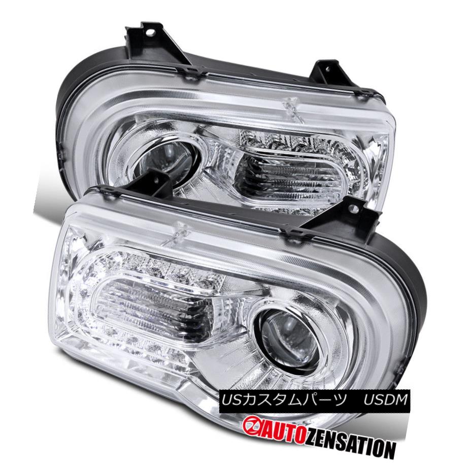 ヘッドライト 05-10 Chrysler 300C Chrome LED DRL Projector Headlights 05-10クライスラー300CクロームLED DRLプロジェクターヘッドライト 【並行輸入品】