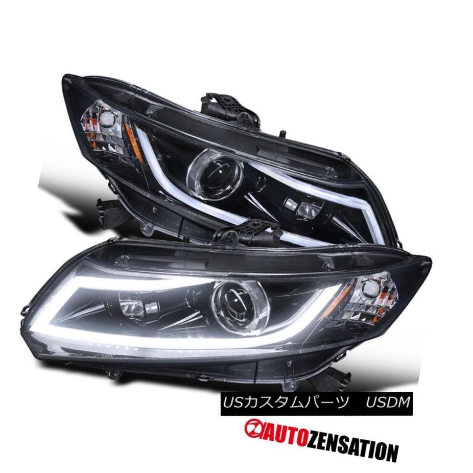 特別送料無料！】 ライト・ランプ- Whi 2012-2015シビルグロスブラックプロジェクターヘッドライト+ Bar Light DRL LED  Headlights+White Projector Black Glossy Civic 2012-2015 For ヘッドライト te  DRLライトバー LED - bbdmarketing.co.uk