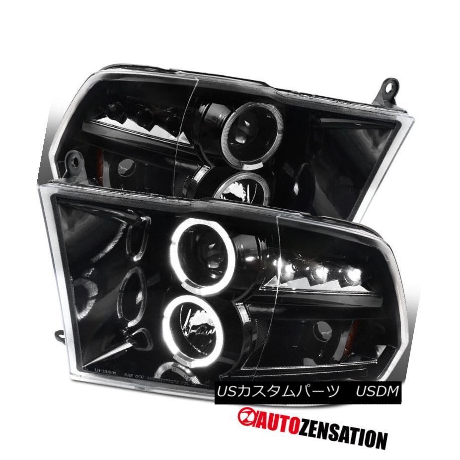 出産祝いなども豊富 ライト ランプ Halo Drl Led Black Slick Truck Ram Dodge 09 17 ヘッドライト Projector Haloプロジェクターヘッドライトランプペア Drl Truckスリックブラックled Ram Dodge 09 17 Pair Lamps Headlights Www Babystoreenxovais Com Br