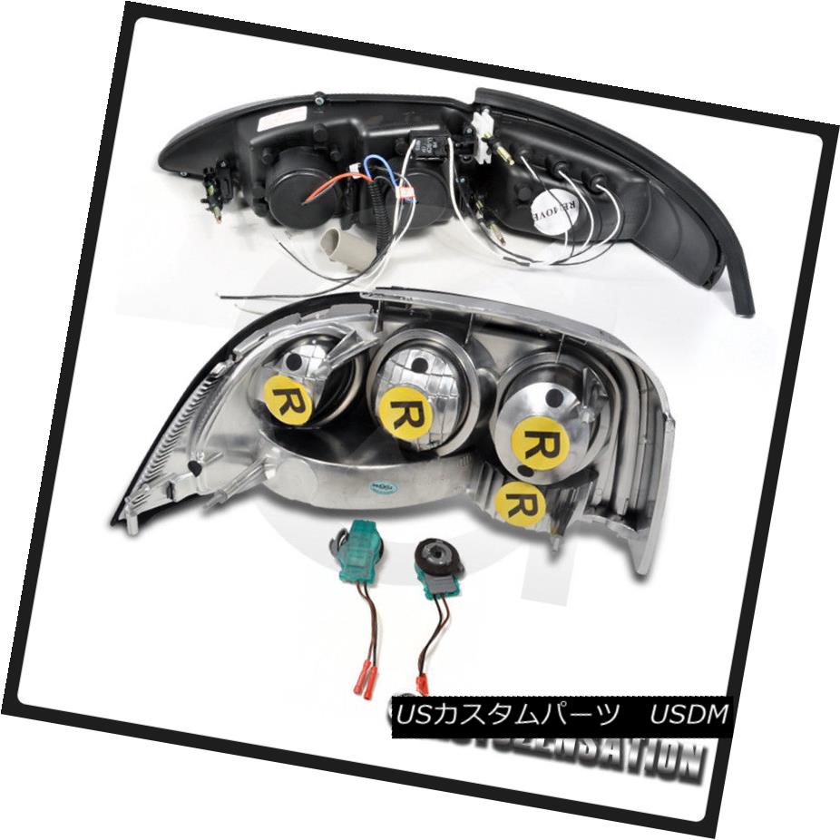 ヘッドライト Ford 94 98 Mustang Black Led Halo Projector Headlight Smoke Rear Tail Lights フォード94 98ムスタングブラックledハロープロジェクターヘッドライト スモーク Eリアテールライト Painfreepainrelief Com