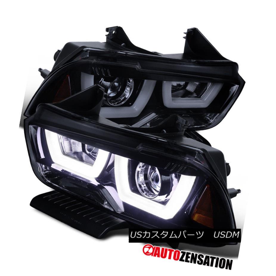 ヘッドライト 2011-2014 Dodge Charger Dual Halo LED Projector Headlights Glossy Black/Smoke 2011-2014 Dodge Chargerデュアル・ハローLEDプロジェクター・ヘッドライトGlossy Black / Smoke 【並行輸入品】 66,671円