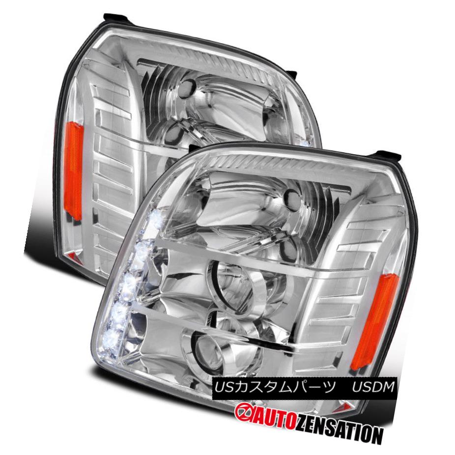 ヘッドライト 07-14 GMC Yukon XL/ Yukon Denali Chrome LED DRL Projector Headlights 07-14 GMC Yukon XL / Yukon DenaliクロームLED DRLプロジェクターヘッドライト 【並行輸入品】 46,926円