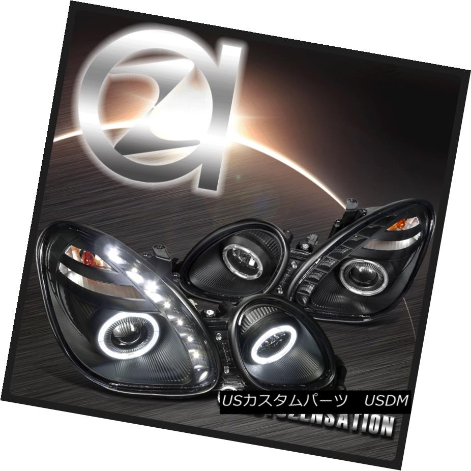 ヘッドライト 98-05 Lexus GS300/ GS400/ GS430 SMD DRL Black Halo Projector Headlights 98-05 Lexus GS300 / GS400 / GS430 SMD DRLブラックハロープロジェクターヘッドライト 【並行輸入品】