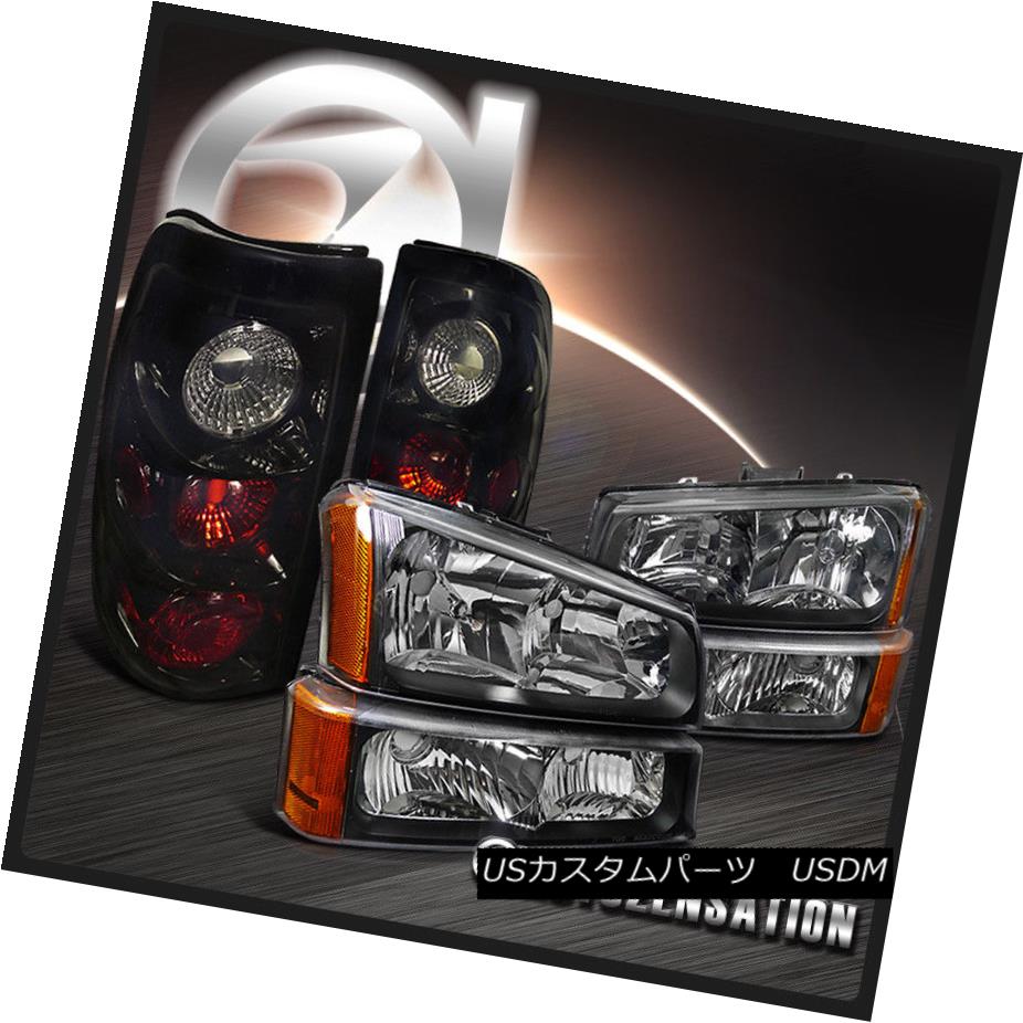 驚きの値段で ライト ランプ Glossy Bum Blackヘッドライト Silverado 03 06 Light Brake Tail Smoke Dark Black Headlights Bumper Glossy Black Silverado 03 06 ヘッドライト Black Smokeテールブレーキライト Dark Fapet Unsrat Ac Id