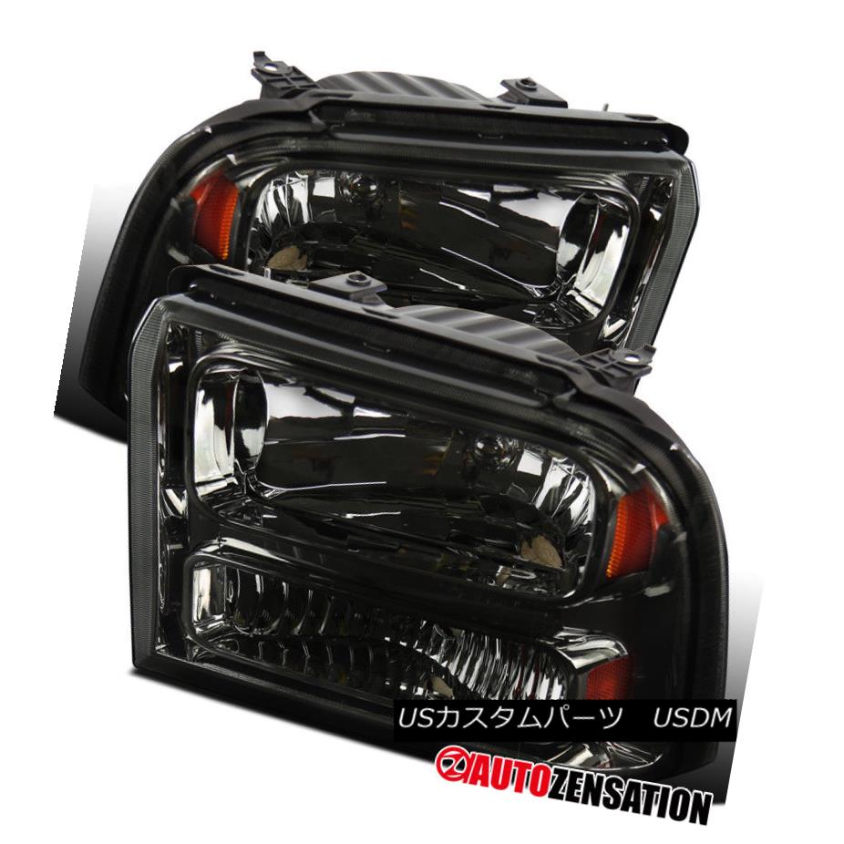 ヘッドライト 2005-2007 Ford F250 F350 F450 F550 SuperDuty Light Smoke Headlights PAIR 2005-2007 Ford F250 F350 F450 F550 SuperDutyライトスモークヘッドライトペア 【並行輸入品】