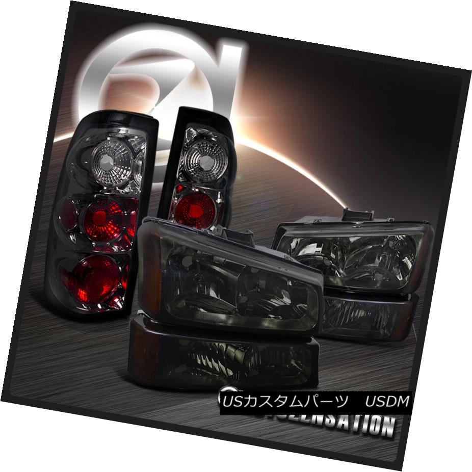 ヘッドライト 2003-2006 Silverado Smoke Headlights+Bumper Park Lamps+Tail Brake Lights 2003-2006 Silveradoスモークヘッドライト+ Bum パークランプ+テールブレーキライト 【並行輸入品】