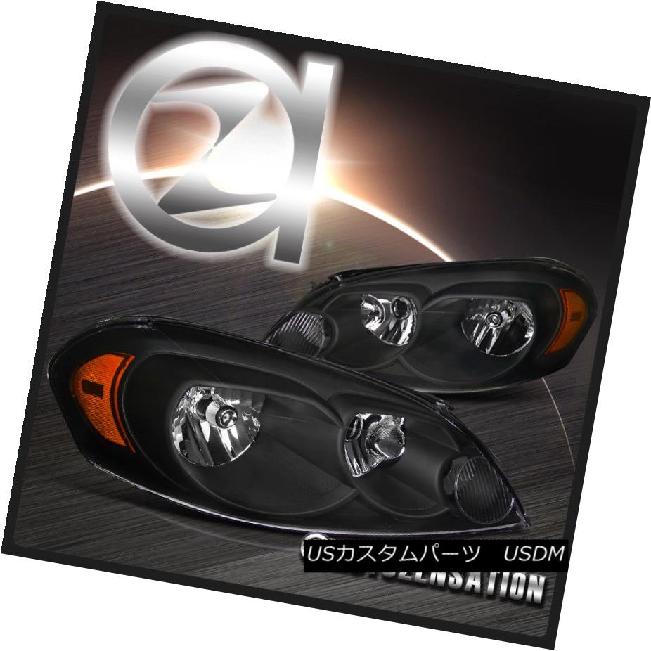 ヘッドライト Chevy 06-07 Monte Carlo 06-13 Impala Euro Crystal Black Headlights シボレー06-07モンテカルロ06-13インパラユーロクリスタルブラックヘッドライト 【並行輸入品】