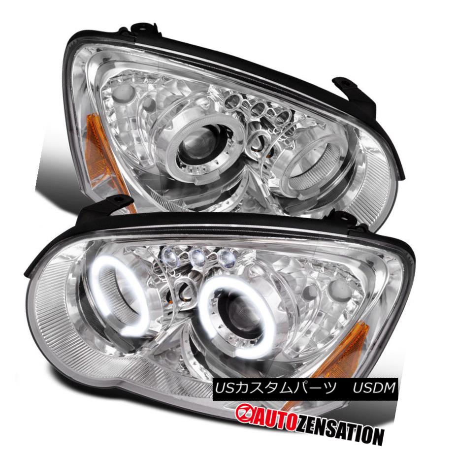 ヘッドランプ For 04 05 Subaru Impreza Chrome Clear Dual Halo Led Projector Headlights 04 05スバルインプレッサクロームクリアデュアルハローled映写機ヘッドライト費用 Newbyresnursery Com