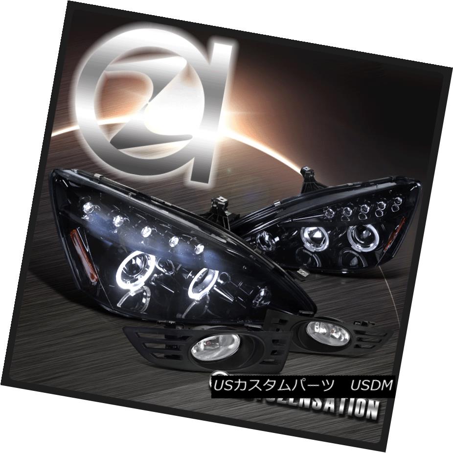 くらしを楽しむアイテム ライト ランプ Black Glossy ヘッドライト For Rフォグバンパーランプ Ledプロジェクターヘッドライト クリーナー Halo Accord 03 05 光沢ブラックfor Lamp Bumper Fog Headlight Clear Projector Led Halo Accord 03 05 Zambettis Com