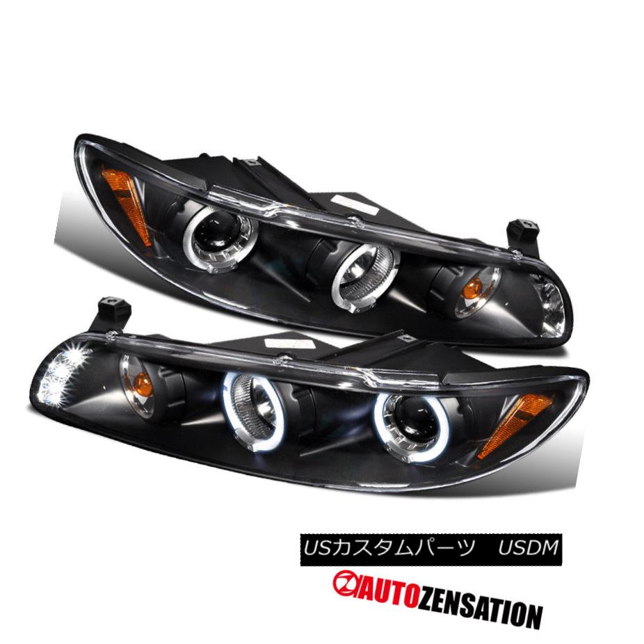 驚きの値段 ライト ランプ Drl Led Clear Black Prix Grand Pontiac 97 03 ヘッドライト Halo Drlハロープロジェクターヘッドライト Led 97 03ポンティアックグランプリ ブラッククリア Headlights Projector Sercomedsa Cl