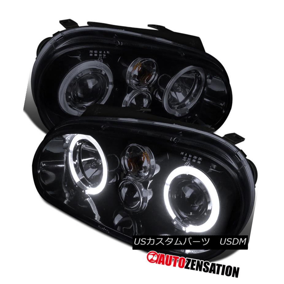 ヘッドライト For 99-06 Volkswagen Golf GTI MK4 [Glossy Black] DRL Halo Projector Headlights 99-06フォルクスワーゲンゴルフGTI MK4 [光沢ブラック] DRLハロープロジェクターヘッドライト 【並行輸入品】 42,543円