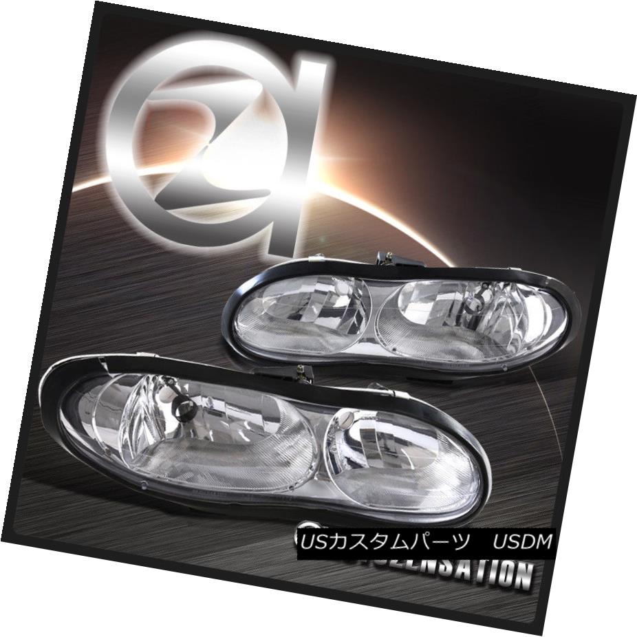 ヘッドライト 1998 1999 2000 2001 2002 Chevy Camaro Z28 Z28 SS Base Clear Lens Headlamps 1998 1999 2000 2001 2002シボレーカマロZ28 Z28 SSベースクリアレンズヘッドランプ 【並行輸入品】