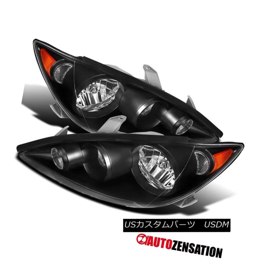 ヘッドライト For Toyota 05-06 Camry LE SE 4Dr Sedan JDM Diamond Black Headlights Head Lamps トヨタ05-06カムリLE SE 4DrセダンJDMダイヤモンドブラックヘッドライトヘッドランプ 【並行輸入品】