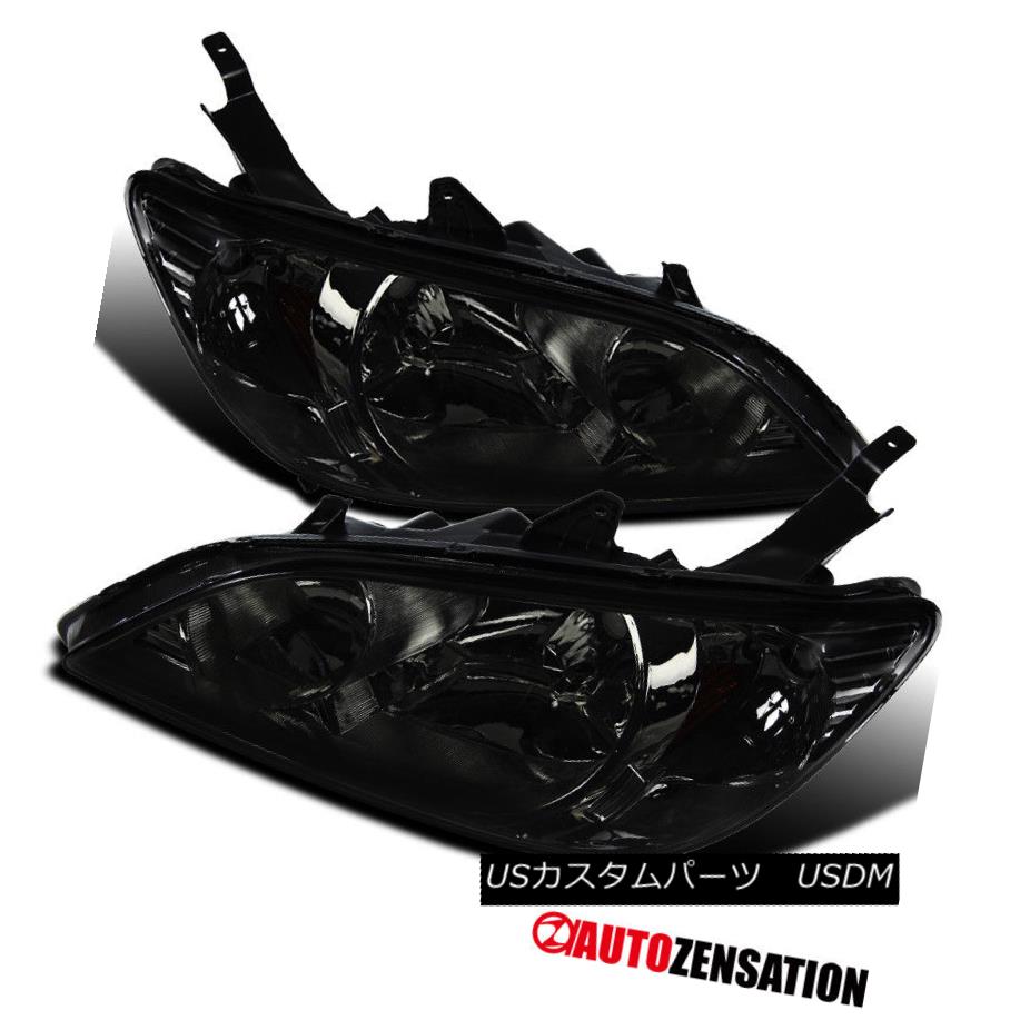 ヘッドライト For 04-05 Honda Civic DX EX Coupe Sedan JDM Diamond Smoke Headlights Pair 04-05ホンダシビックDX EXクーペセダンJDMダイヤモンド煙ヘッドライトペア用 【並行輸入品】