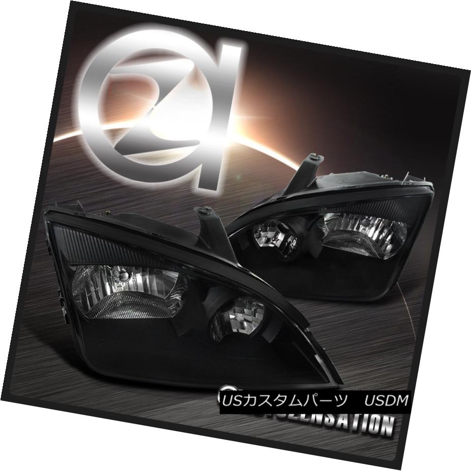 ヘッドライト 2005-2007 Ford Focus Black Clear Headlights Head Lamps Pair 2005-2007フォードフォーカスブラッククリアヘッドライトヘッドランプペア 【並行輸入品】 34,249円