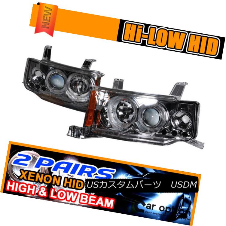 ヘッドライト Fits 2 Sets HID 03-07 Scion xB LED Halo Projector Headlights フィット2セットHID 03-07シオンxB LEDハロープロジェクターヘッドライト 【並行輸入品】