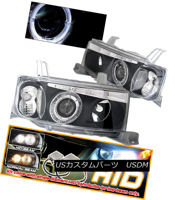 ヘッドライト Fits 03-07 Scion xB Black Halo Projector Headlight + Xenon HID フィット03-07シオンxBブラックハロープロジェクターヘッドライト+キセノンHID 【並行輸入品】