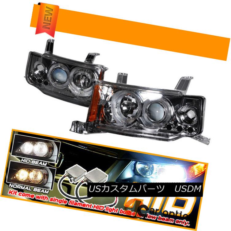 ヘッドライト Fits Xenon 03-07 Scion xB Dual LED Halo Projector Headlights Xenon 03-07 Scion xBデュアルLEDハロープロジェクターヘッドライトに適合 【並行輸入品】