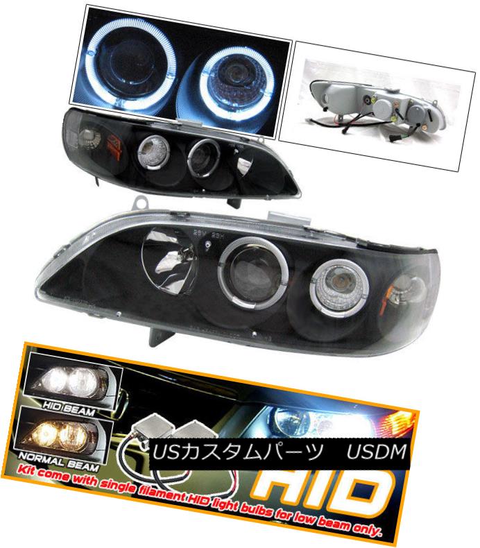 ヘッドライト Fits Xenon HID 98-02 Honda Accord Halo Projector Headlights キセノンHID 98-02 Honda Accord Haloプロジェクターヘッドライトに適合 【並行輸入品】