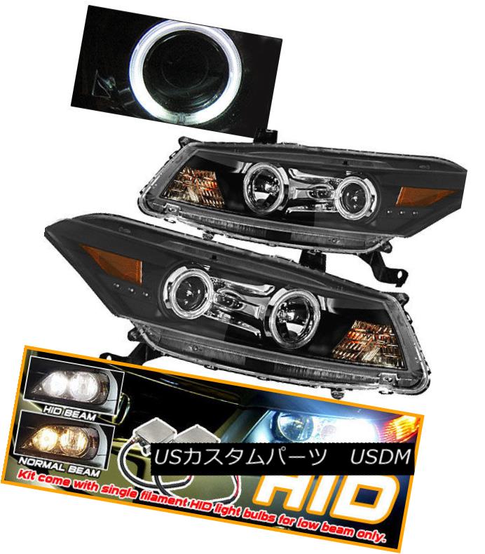 ヘッドライト Fits 08-10 Honda Accord 2Dr CCFL Halo Projector Headlights Head Lamps Xenon HID フィット08-10ホンダアコード2Dr CCFLハロープロジェクターヘッドライトヘッドランプキセノンHID 【並行輸入品】|カスタムパーツ WORLD倉庫