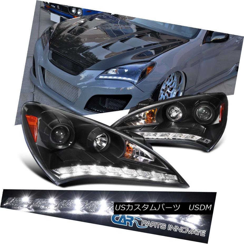 ヘッドライト For 10-12 Hyundai Genesis Coupe Black SMD LED DRL Projector Headlights Lamps 10-12 Hyundai Genesis Coupe Black SMD LED DRLプロジェクターヘッドライトランプ 【並行輸入品】 59,334円
