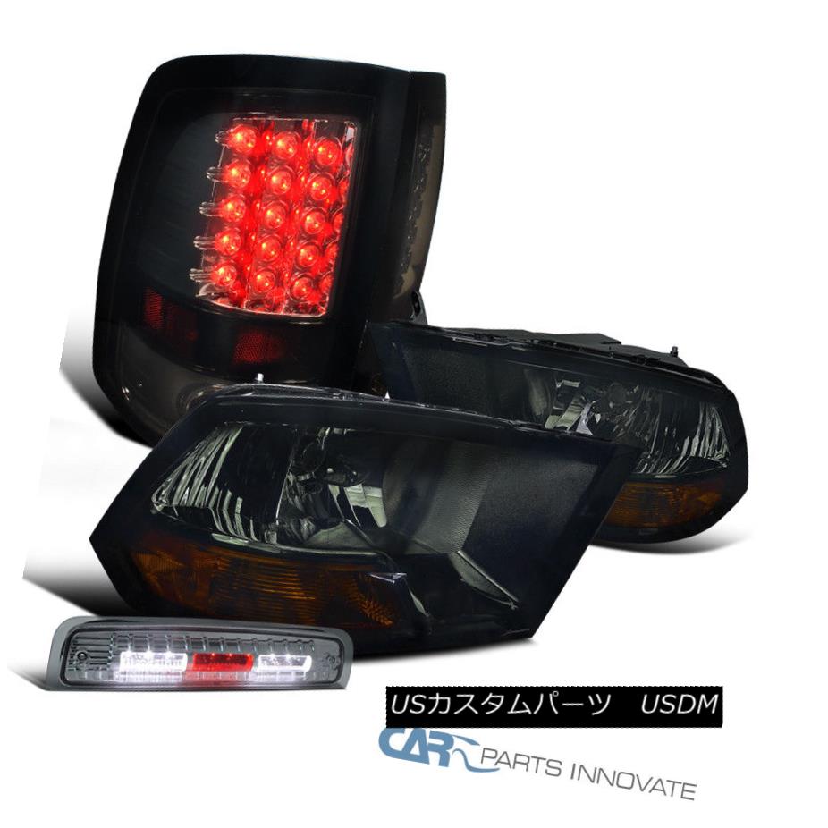 人気商品 ライト ランプ Headlights Led Smoke Pickup Ram 09 13 ヘッドライト 3rd Led第3ブレーキランプ 光沢のある黒色ledテールランプ 09 13ラムピックアップスモークヘッドライト Lamps Tail Led Black Lamp Glossy Brake Olcfoods Com