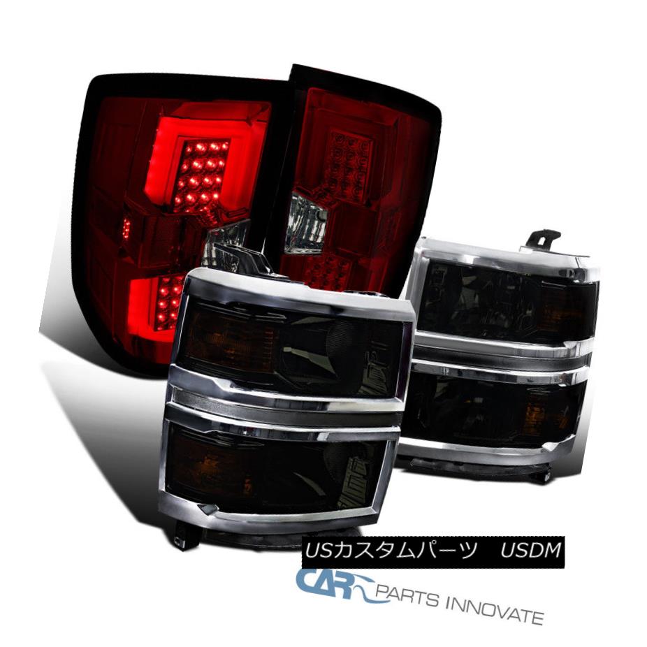 ずっと気になってた ライト ランプ スモークledテールライト 1500ピックアップスモークヘッドライト レッド Silverado シボレー14 15 Lights Tail Led Headlights Red Smoke Smoke Pickup 1500 Silverado 14 15 Chevy ヘッドライト Zambettis Com