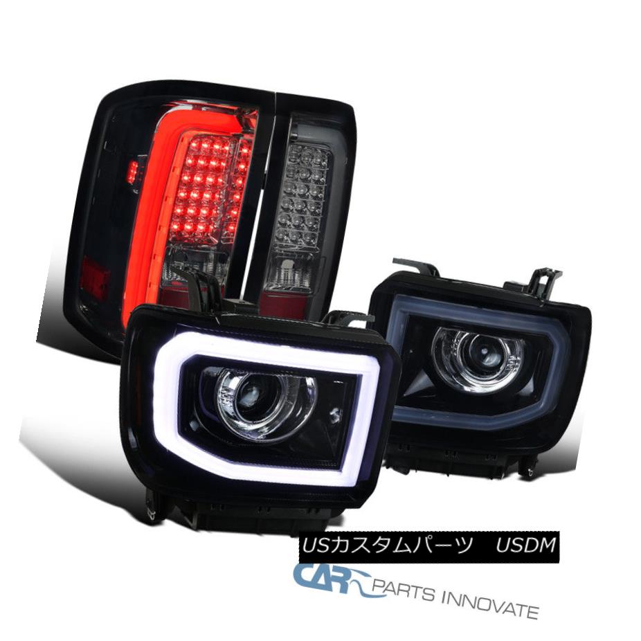冬バーゲン 特別送料無料 ライト ランプ 14 16シエラ グロッシー ブラックledプロジェクター ヘッドライト スモーク Lamps Brake Tail Led Headlights Smoke Projector Led Black Glossy Sierra 14 16 ヘッドライト Ledテール ブレーキ ランプ Ke Rsud
