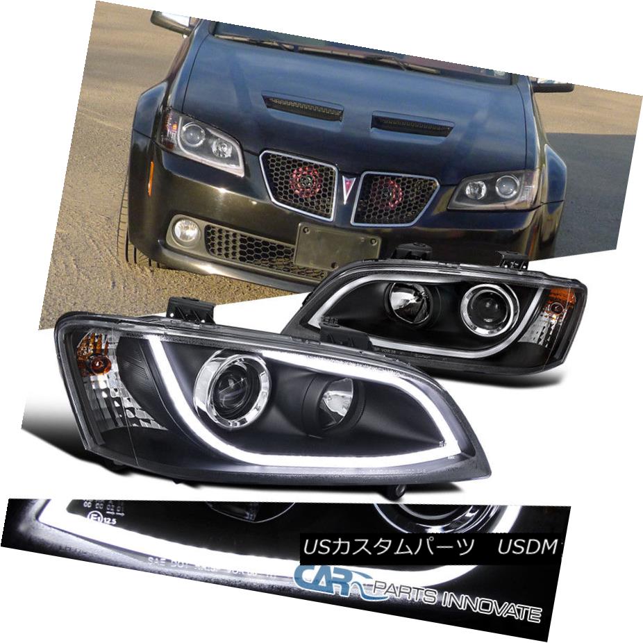 100 品質保証 ライト ランプ Led Black G8 Pontiac 08 09 ヘッドライト Drl Drlストリップバープロジェクターヘッドライトドライビングヘッドランプ 08 09ポンティアックg8ブラックled Lamps Head Driving Headlights Projector Bar Strip