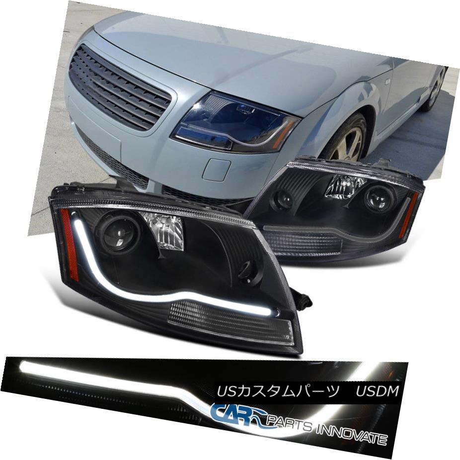 楽天市場 ヘッドライト Fit 99 06 Audi Tt Black Led Drl Strip Daytime Running Lamps Projector Headlights フィット99 06アウディttブラックled Drlストリップデイタイムランニングランププロジェクター ヘッドライト World倉庫 楽天市場店