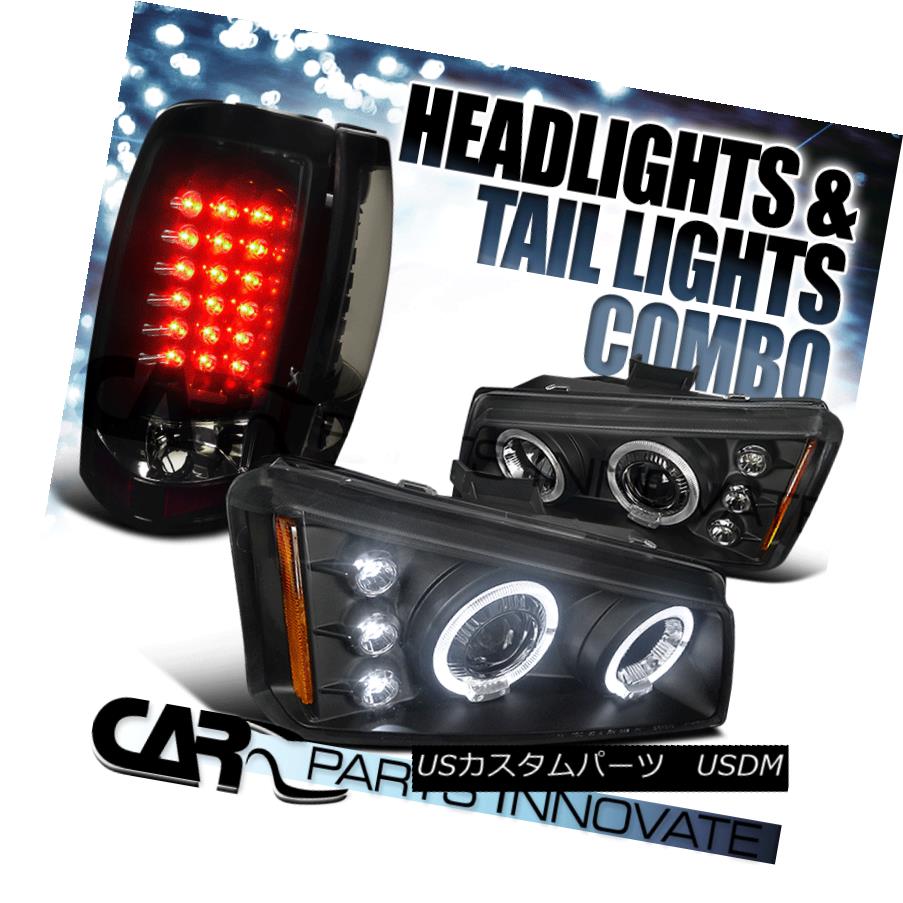 ヘッドライト 03-06 Silverado Black Halo LED Projector Headlights+Glossy Black LED Tail Lamp 03-06 Silverado Black Halo LEDプロジェクターヘッドライト+グロー ssyブラックLEDテールランプ 【並行輸入品】
