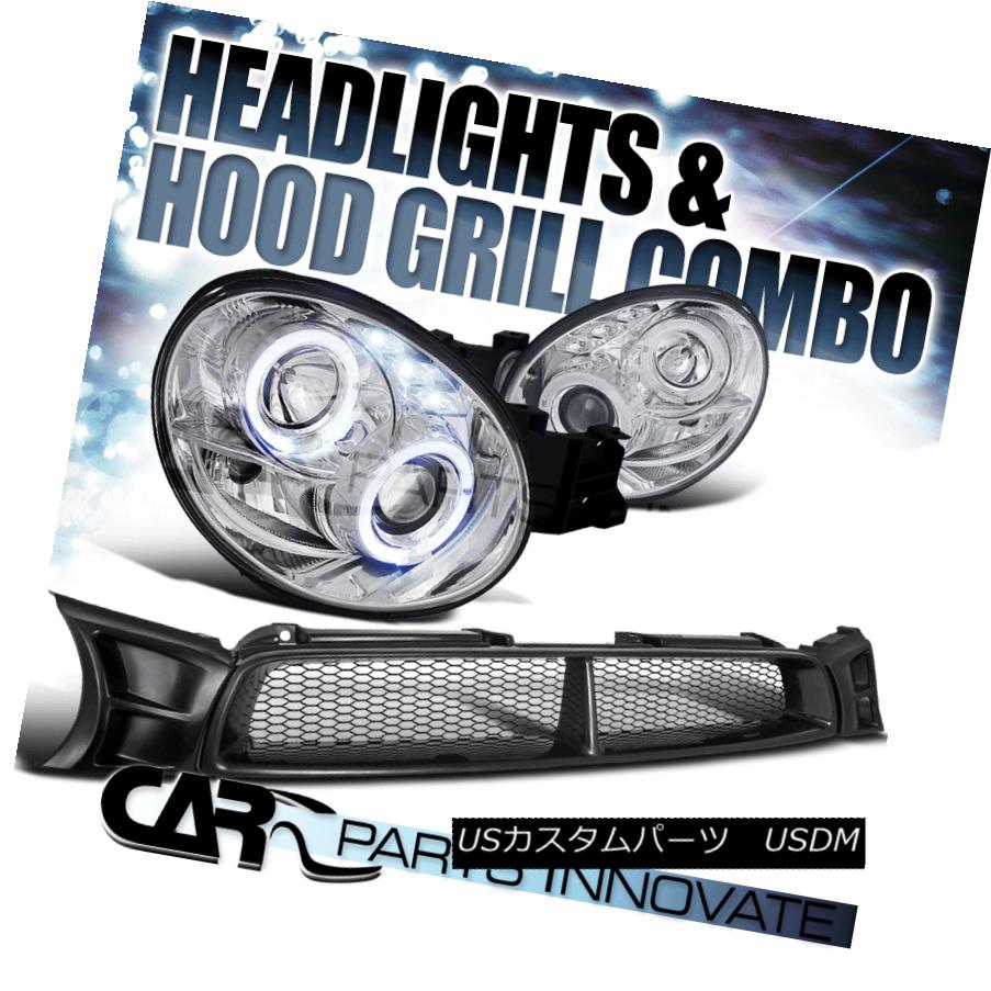 気質アップ ライト ランプ ヘッドライト For 02 03 Impreza Wrx Led Chrome Halo Projector Headlights Lamp Hood Grille 02 03インプレッサwrx Ledクロームハロープロジェクターヘッドライトランプ フードグリル Gs Louislegrand Com