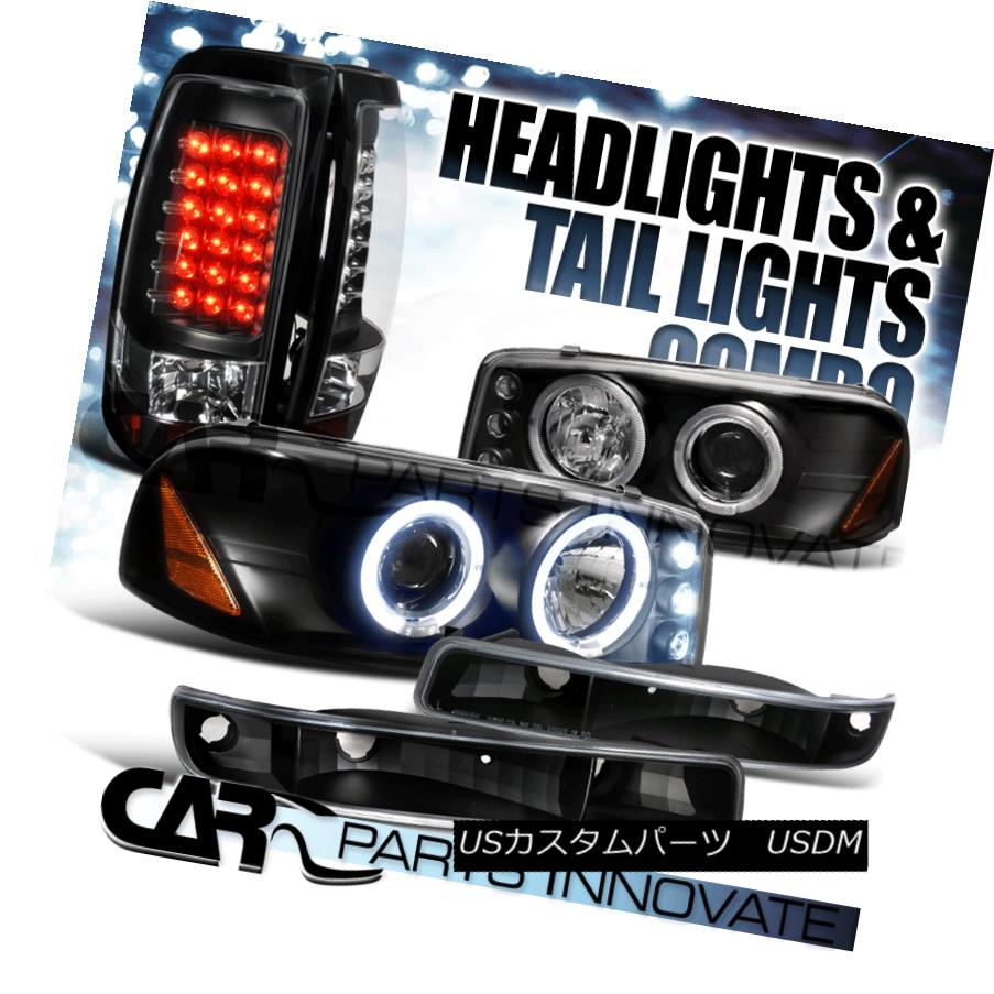 ヘッドライト 99-03 Sierra Fleetside Black Projector Headlights+Bumper Lamps+LED Tail Lights 99-03 Sierra Fleetside黒プロジェクター・ヘッドライト+ Bum 、ランプごと+ LEDテールライト 【並行輸入品】 50,754円