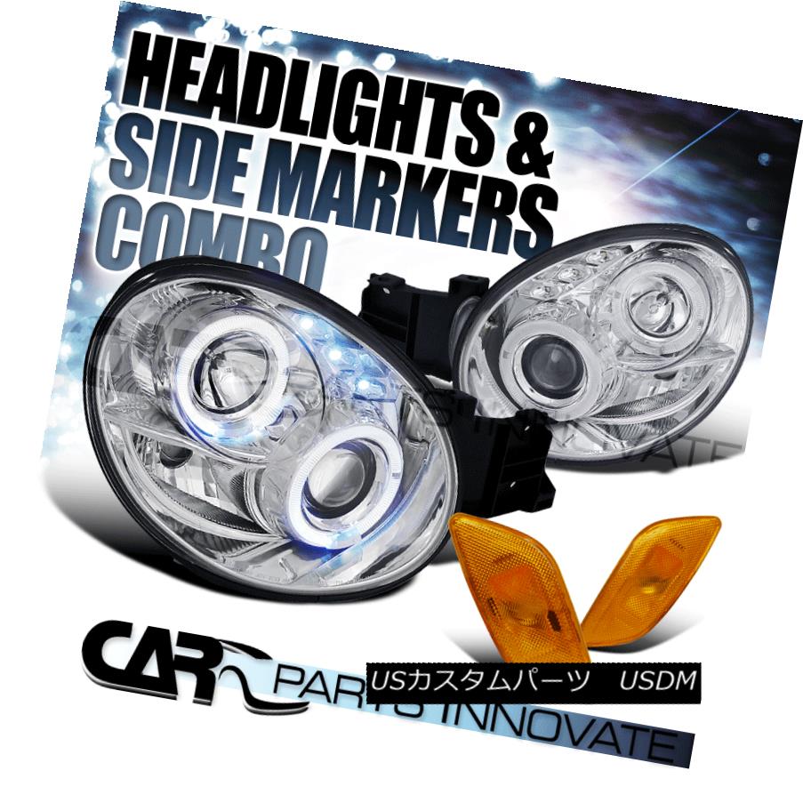 ヘッドライト For 02-03 Impreza WRX Halo Clear Projector Headlights+Amber Corner Side Marker 02-03 Impreza WRX Haloクリアプロジェクターヘッドライト+ Amb コーナーサイドマーカー 【並行輸入品】 49,764円