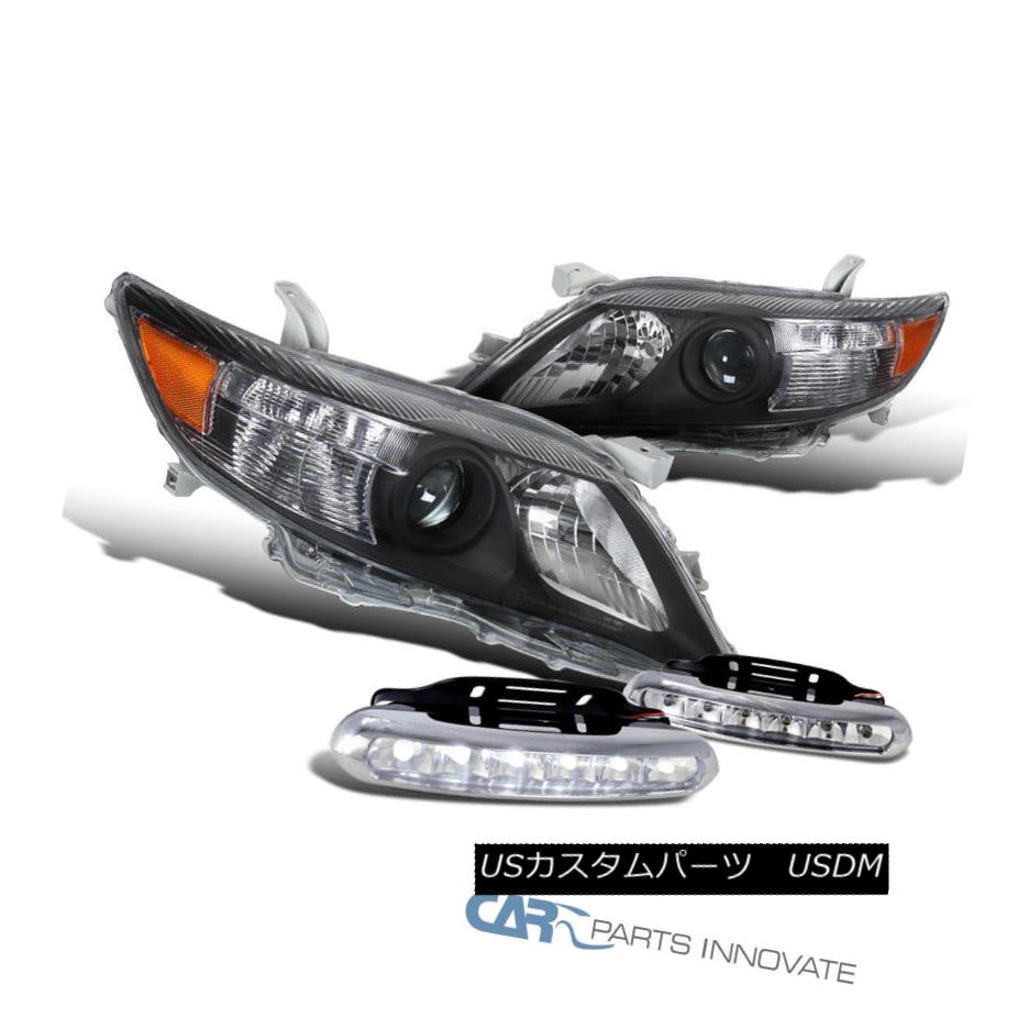 ライト ランプ 10 Off For ヘッドライト 10 11 Ledフォグバンパーランプ Ar Cle 10 11トヨタカムリブラックプロジェクターヘッドライト Lamps Bumper Fog Led Headlights Clear Projector Black Camry Toyota