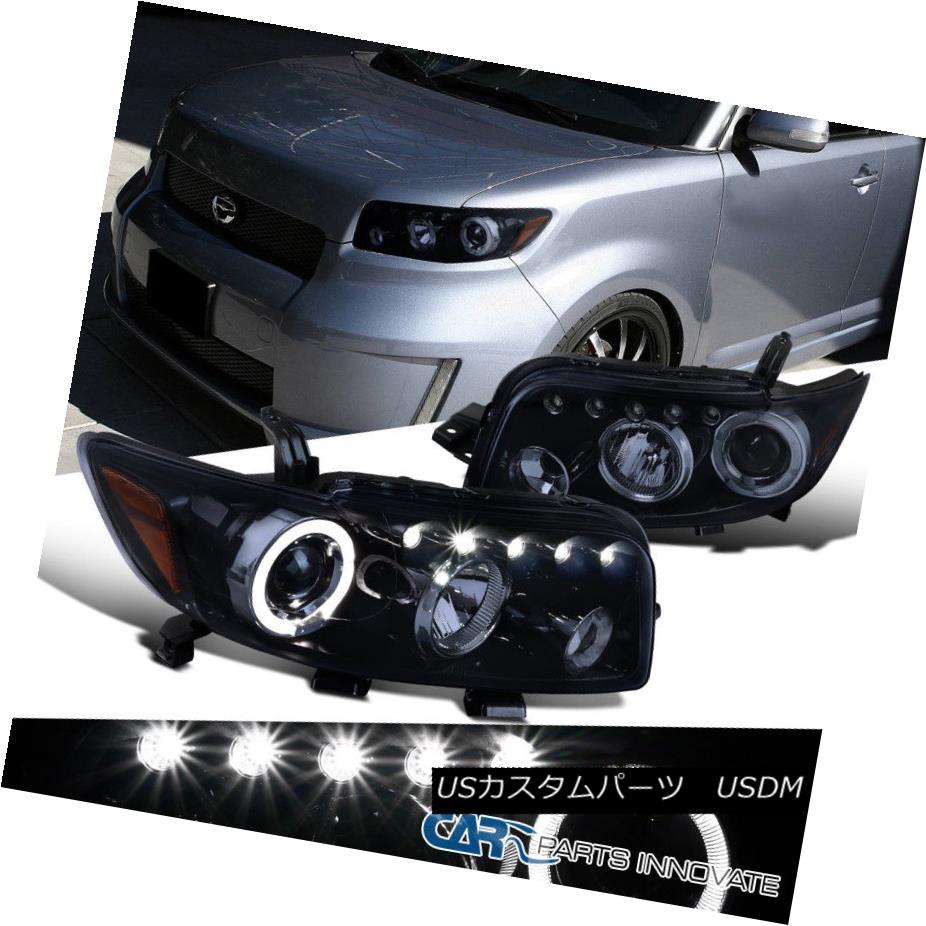 正規通販 ライト ランプ 08 10 Scion ヘッドライト Xb Glossyブラックプロジェクターヘッドライトスモークヘッドランプペア Halo Led Xb 08 10 Scion Pair Lamps Head Smoke Headlights Projector Black Glossy Halo Led Www Thepitchblog It