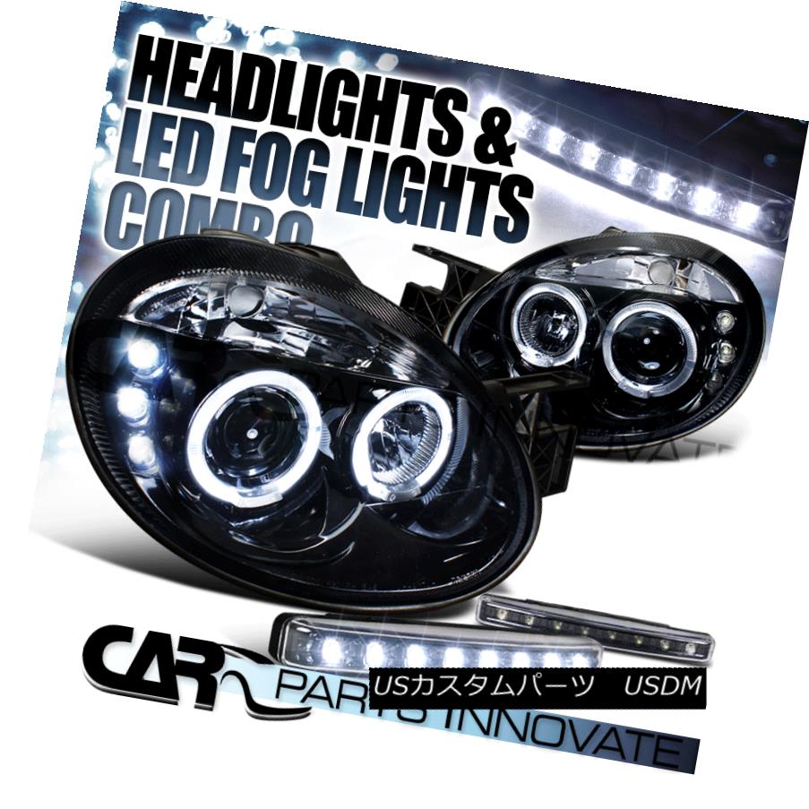 ヘッドライト Glossy Piano Black 03-05 Neon Halo Projector Headlights+8-LED Fog Bumper Lamp 光沢のあるピアノブラック03-05 Neon Haloプロジェクターヘッドライト+ 8-L ED Fogバンパーランプ 【並行輸入品】 43,544円
