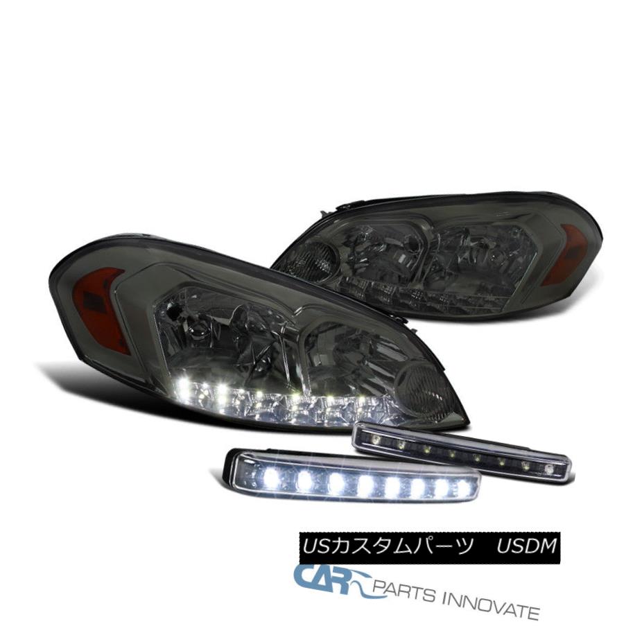 ヘッドライト Chevy 06-13 Impala 06-07 Monte Carlo Smoke LED Headlights+Black 8-LED Fog Lamps シボレー06-13インパラ06-07モンテカルロ煙LEDヘッドライト+ Bla ck 8-LEDフォグランプ 【並行輸入品】 43,544円