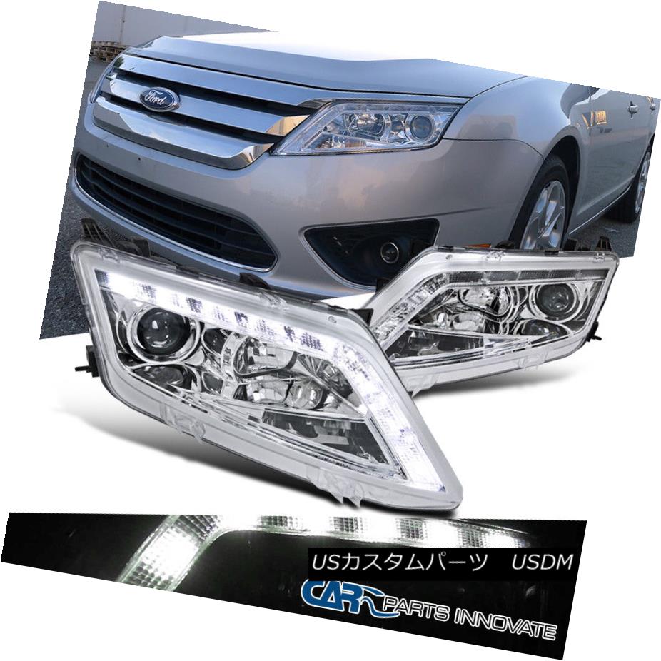 ライト ランプ 格安即決 Projector Drl Driving Led Fusion 10 12 Ford ヘッドライト Headlights フォード10 12フュージョンledドライビングdrlプロジェクターヘッドライトランプクローム Chrome Lamp